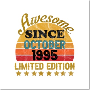 Awesome Since October 1995 26 Year Old 26th Birthday gift Posters and Art